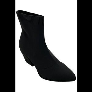 MIA Women's Draxton Block-Heel Knit Dress Booties Black - Medium